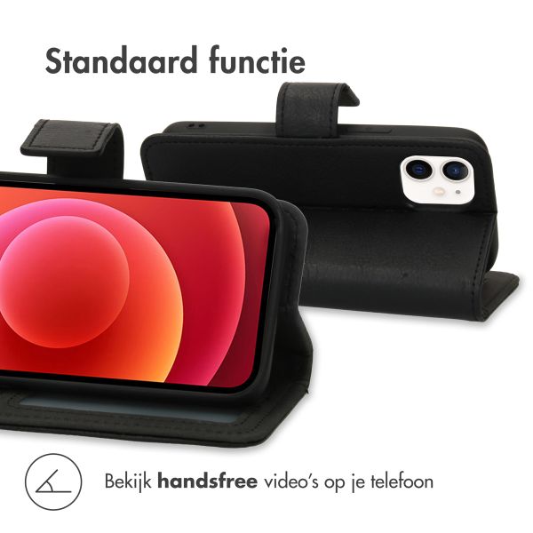 imoshion Luxe Bookcase Apple iPhone 12 Mini - Zwart