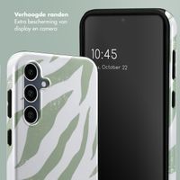 Selencia Vivid Backcover Samsung Galaxy S23 FE - Colorful Zebra Sage Green