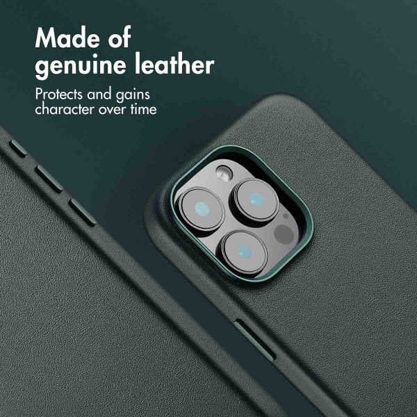 Accezz Leather Back Cover with MagSafe Apple iPhone 16 Pro Max - Cedar Green
