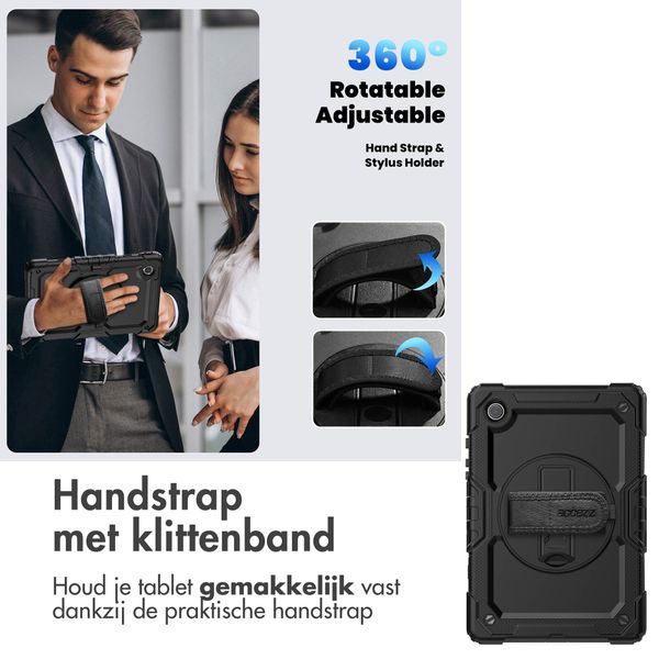 Accezz Rugged Backcover met schouderstrap Lenovo Tab M11 - Zwart