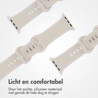 imoshion Siliconen⁺ bandje Apple Watch Series 1 t/m 9 / SE (38/40/41 mm) | Series 10 (42 mm) - Sterrenlicht - Maat S/M