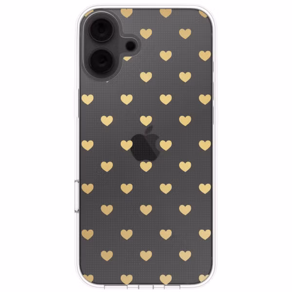 imoshion Design hoesje Apple iPhone 16 - Golden Hearts