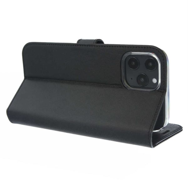 Valenta Leather Bookcase iPhone 12 Mini - Zwart