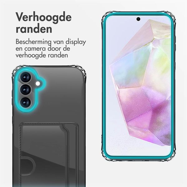 imoshion Softcase Backcover met pasjeshouder Samsung Galaxy A35 - Transparant