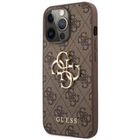 Guess 4G Metal Logo Backcover Apple iPhone 13 Pro Max - Bruin