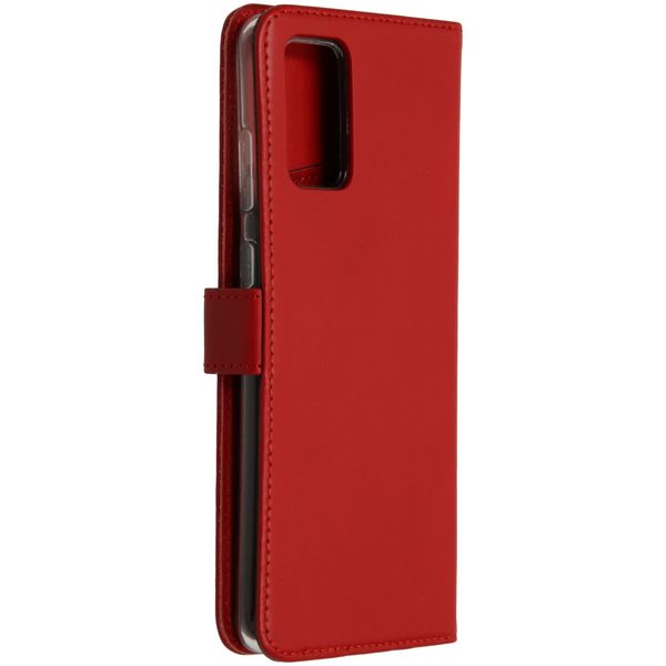 Selencia Echt Leren Bookcase Samsung Galaxy S20 Plus - Rood