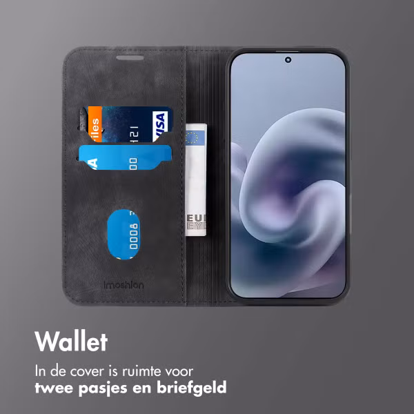 imoshion Slim Bookcase Motorola Moto G86 Power - Zwart