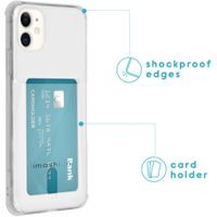 imoshion Softcase Backcover met pashouder iPhone 11 - Transparant