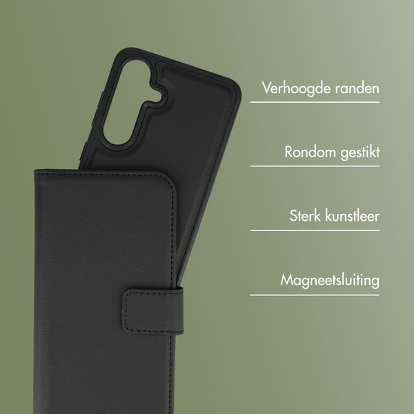 imoshion Uitneembare 2-in-1 Luxe Bookcase Samsung Galaxy S24 FE - Zwart