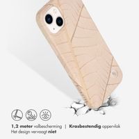 Selencia Aurora Fashion Backcover iPhone 14 Plus - Duurzaam hoesje - 100% gerecycled - Earth Leaf Beige