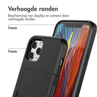 imoshion Backcover met pasjeshouder iPhone 12 (Pro) - Zwart