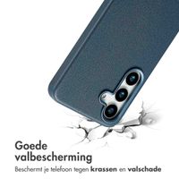 Accezz MagSafe Leather Backcover Samsung Galaxy S25 - Nightfall Blue