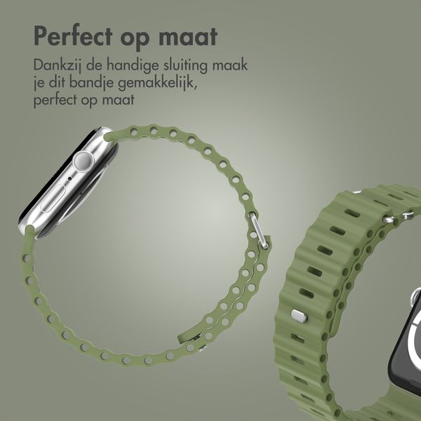 Accezz Ocean bandje Apple Watch | 38/40/41/42 mm - Khaki
