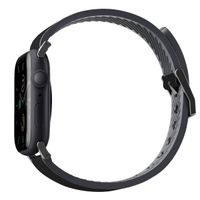 Uniq Straden Waterproof leren bandje Apple Watch Series 1 t/m 11 / SE / Ultra (44/45/46/49 mm) - Midnight