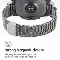 imoshion QuickFit® Milanese Band - Garmin 20 mm Connector - Size L/XL - Silver