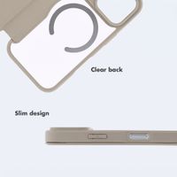imoshion Transparent Wallet Case with MagSafe Apple iPhone 18 Pro Max / 17 Pro Max - Beige