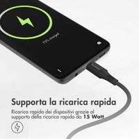 imoshion Braided USB-C naar USB-C kabel - 2 meter - Zwart