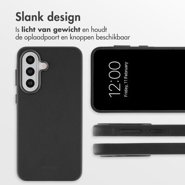 Accezz MagSafe Leather Backcover Samsung Galaxy A57 (5G) - Onyx Black