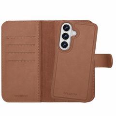 Selencia Olyn Uitneembare Bookcase met MagSafe Samsung Galaxy S26 - Bruin