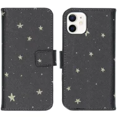 imoshion Design Softcase Bookcase Apple iPhone 12 Mini - Stars Gold