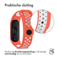 imoshion Siliconen sport bandje Xiaomi Mi Band 7 - Neon Oranje / Wit