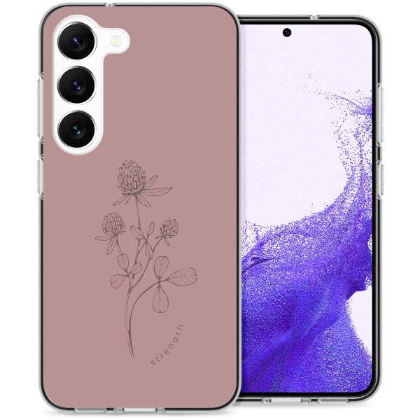 imoshion Design hoesje Samsung Galaxy S23 - Floral Pink