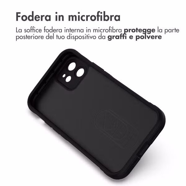 imoshion EasyGrip Backcover Apple iPhone 12 - Zwart