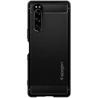 Spigen Rugged Armor Backcover Sony Xperia 5 II - Zwart