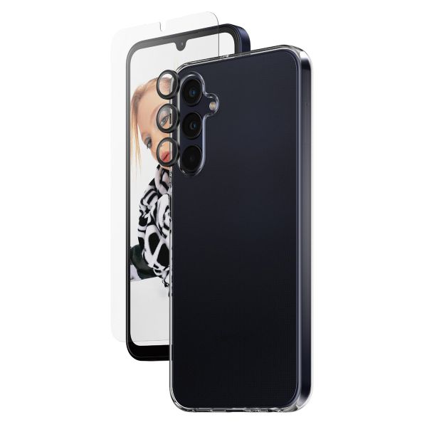 SAFE by PanzerGlass Safe 3-in-1 pack - Hoesje + screenprotector + camera protector Samsung Galaxy A25 (5G) - Transparant