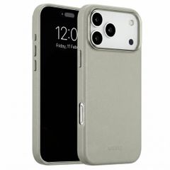 Accezz MagSafe Leather Backcover Apple iPhone 18 Pro / 17 Pro - Light Grey