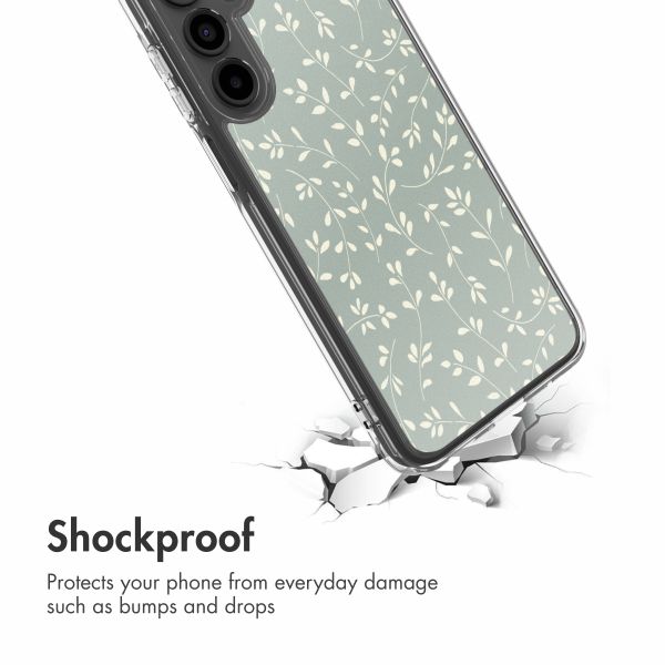 imoshion Design hoesje Samsung Galaxy A16 - Smoke Green Flowers