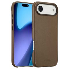 Accezz Leather Back Cover with MagSafe Apple iPhone Air - Coffee Brown