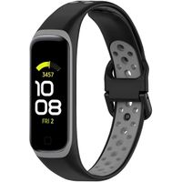 imoshion Siliconen sport bandje Samsung Galaxy Fit 2 - Zwart / Grijs