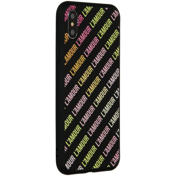 My Jewellery Design Backcover iPhone Xs / X - L'amour Black