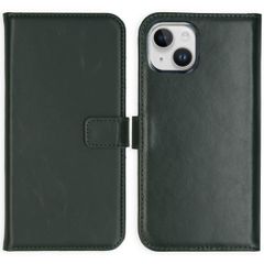 Selencia Genuine Leather Book Case Apple iPhone 15 - Green