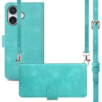 imoshion Bookcase met koord Apple iPhone 16 - Turquoise