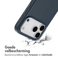 Accezz MagSafe Leather Backcover Apple iPhone 17 Pro Max - Nightfall Blue