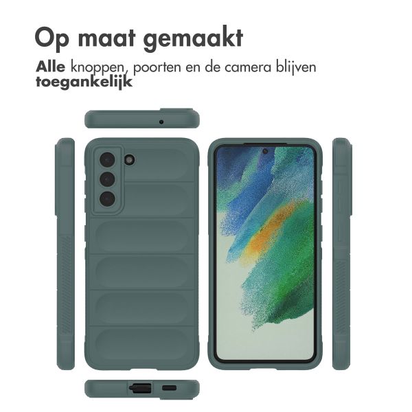 imoshion EasyGrip Backcover Samsung Galaxy S21 FE - Donkergroen