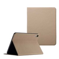 Selencia Riva Bookcase Apple iPad 11 (2025) 11 inch A16 / iPad 10 (2022) 10.9 inch - Beige