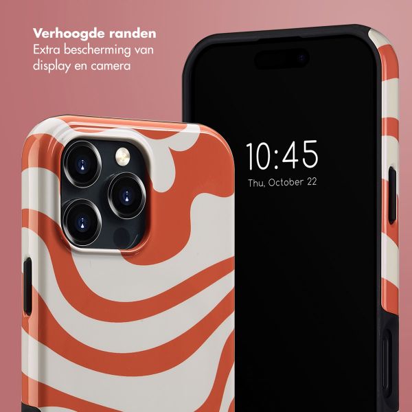 Selencia Vivid Tough Backcover met MagSafe iPhone 16 Pro Max - Dream Swirl Orange