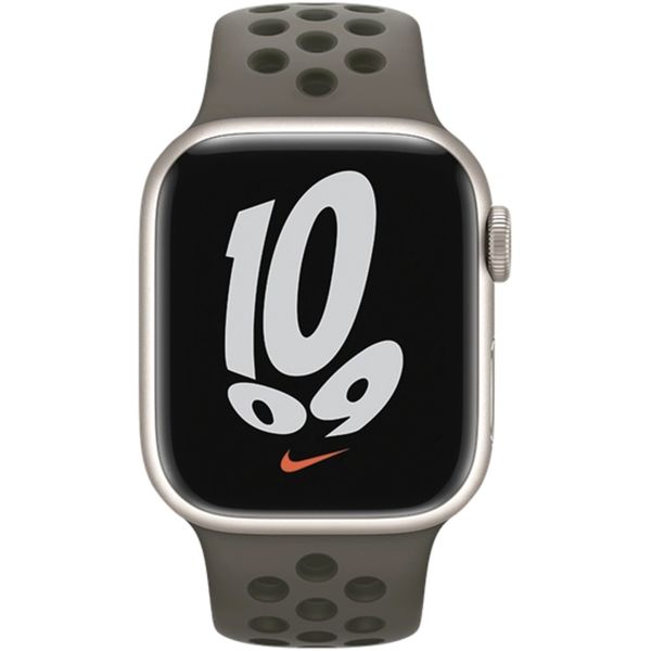 Apple Nike Sport Band Apple Watch Series 1 t/m 9 / SE (38/40/41 mm) | Series 10 / 11 (42 mm) - Cargo Khaki