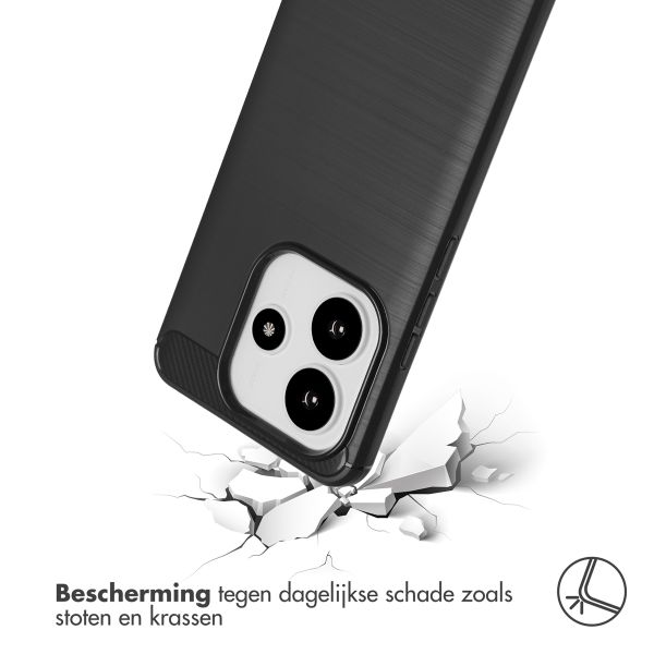 imoshion Brushed Backcover Xiaomi Redmi Note 14 (4G) - Zwart