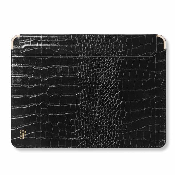 iDeal of Sweden Slim Laptop Sleeve 14 inch - Black Croco