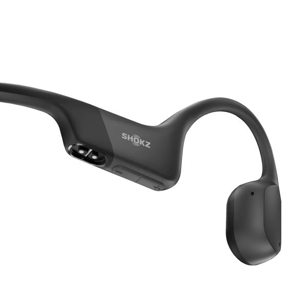 Shokz OpenRun - Standaard maat - Open-Ear draadloze oordopjes - Bone conduction - Black