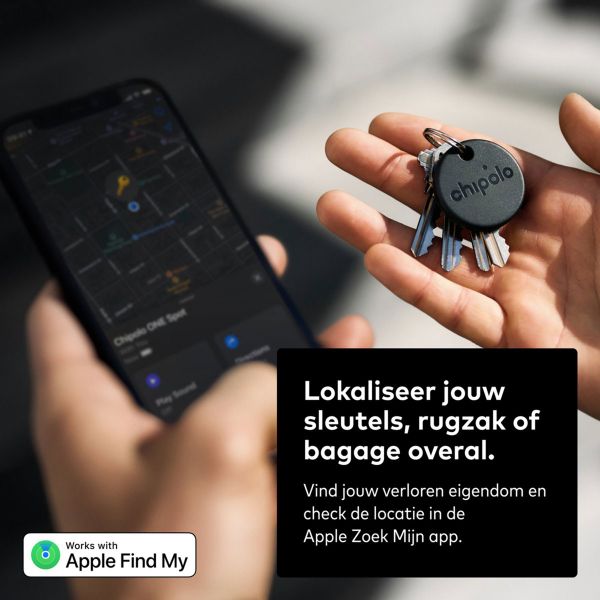 Chipolo ONE Spot - Bluetooth tracker voor iOS - 1 pack - Zwart