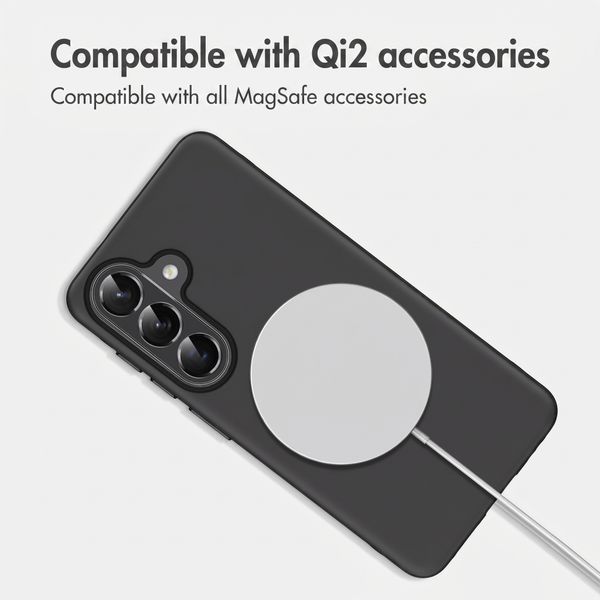imoshion Colour Back Cover with Thin MagSafe Ring Samsung Galaxy S26 - Black