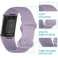 imoshion Siliconen bandje Fitbit Charge 5 / 6 - S - Lavendel
