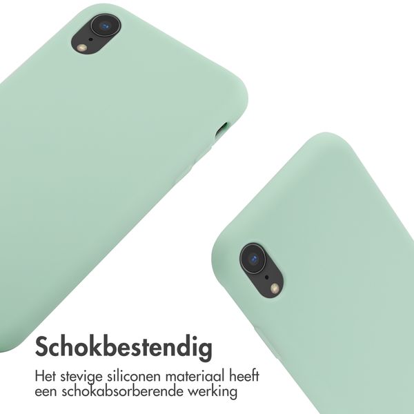 imoshion Siliconen hoesje met koord Apple iPhone Xr - Mintgroen