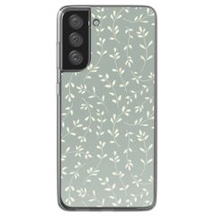 imoshion  Design hoesje Samsung Galaxy S21 FE - Smoke Green Flowers