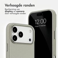 Accezz MagSafe Leather Backcover Apple iPhone 18 Pro / 17 Pro - Light Grey